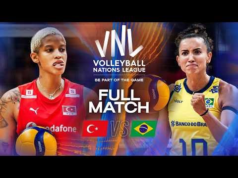 Brazil 🇧🇷 vs. Türkiye 🇹🇷 | VNL 2025 - Full Match | Week 2
