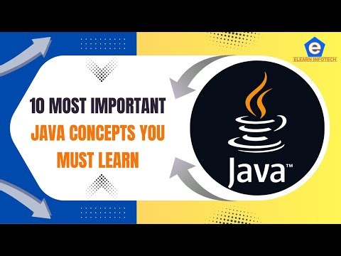 10 Most Important Java Concepts You Must Learn | Java Beginner to Advanced Guide | Elearn Infotech
