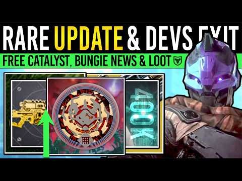 Destiny 2: SURPRISE UPDATES & BUNGIE RESTRUCTURING! Free CATALYST, Rare Rewards, D2 Win, Devs Exit