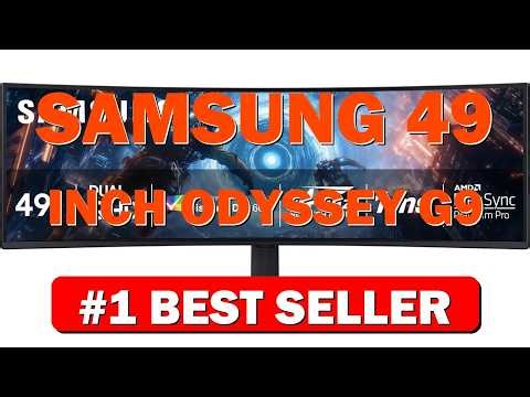SAMSUNG 49-inch Odyssey G9 (G91F) DQHD, 144Hz, Curved Gaming Monitor, Ultra-Wide 32:9 - B0DWT9XN4D