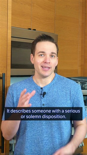 Word of the Day: sobersided