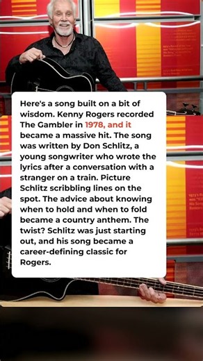 Kenny Rogers' The Gambler Was Written by a Young Songwriter Named Don Schlitz