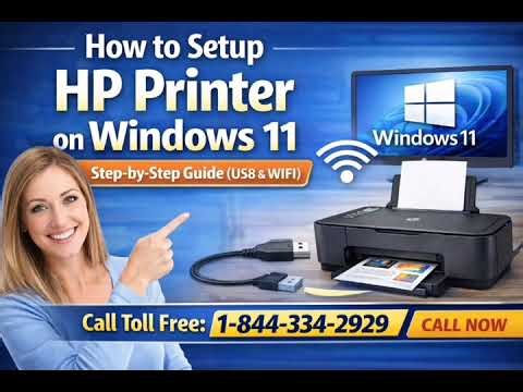 1-844-334-2929 www.123.hp.com/setup | How to Install HP Printer Driver on Windows 11 (2026 Updated)