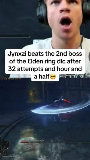 Jynxzi Beats Elden Ring DLC 2nd Boss After 32 Attempts