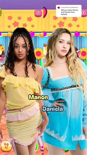 Manon VS Daniela (Katseye) makeover My Talking Angela #mytalkingangela2 #cosplay #katseye #shorts