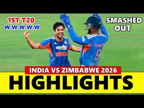 India vs Zimbabwe 1st T20 Match Highlights 2026 | IND VS ZIM Highlights