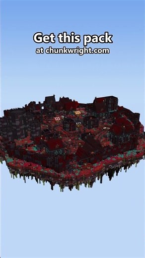 Our Minecraft Ashen Citadel Nether Spawn, built piece by piece #shorts