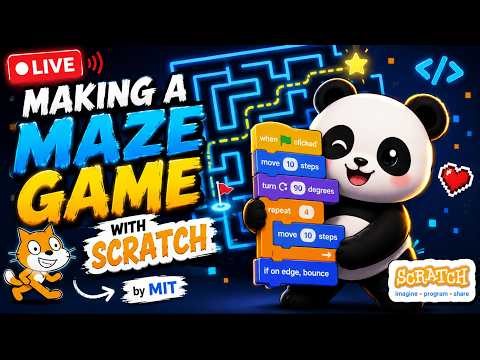 Making a Maze Game in Scratch by MIT From SCRATCH! #livestream