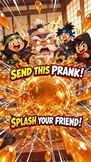 SEND THIS EXPLODING TEA PRANK! 😂🍵 Master Jiro's BIG SPLASH!
