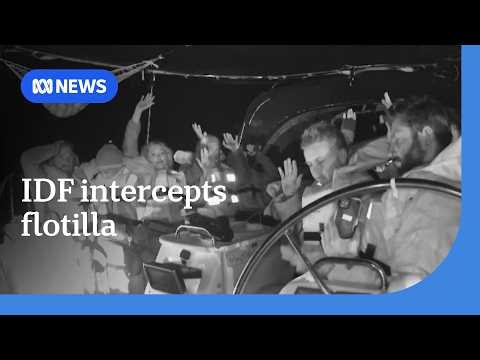 Australians aboard Global Sumud Flotilla intercepted by IDF | ABC NEWS