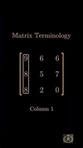 Matrix terminology