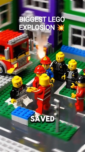 THE BIGGEST LEGO EXPLOSION EVER 💥 | LEGO City Destroyed! #viral #lego #youtubeshorts #shorts