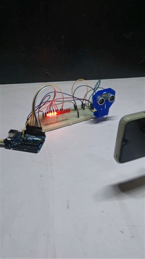 DIY Object Distance Indicator using Arduino & Ultrasonic Sensor