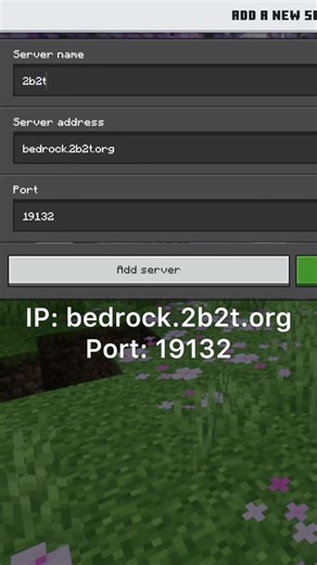 2b2t Anarchy Server IP In Minecraft Bedrock Edition
