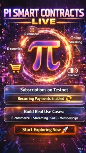 🚀 Big Update for the Pi Ecosystem!Pi’s first smart contract capability is now live on Testnet