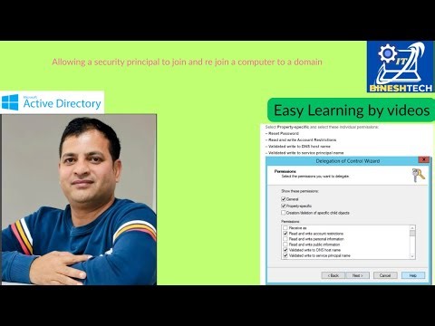 Allowing a security principal to join and re join a computer to a domain #techvideo