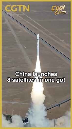 China launches 8 satellites in one go! #shorts