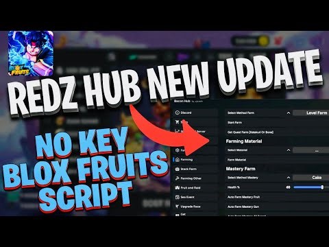 [NO KEY] NEW BLOX FRUITS SCRIPT (Roblox) | REDZ HUB BLOX FRUITS SCRIPT UPDATE 29 🌐Auto Farm & MORE