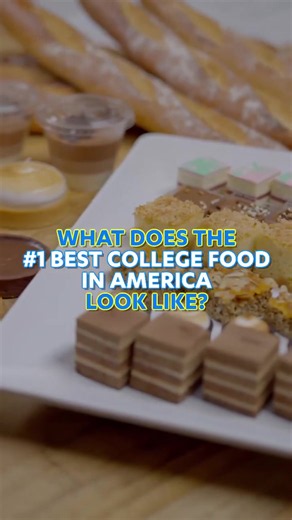 UCLA has the best college food in America! 🥗🍝 Ranked #1 by Niche based on student reviews and affordability, highlighting UCLA Dining’s commitment to accessible, healthy, and high-quality meals. #1UCLA [Video description: A video montage with a variety of meal options served at UCLA.]