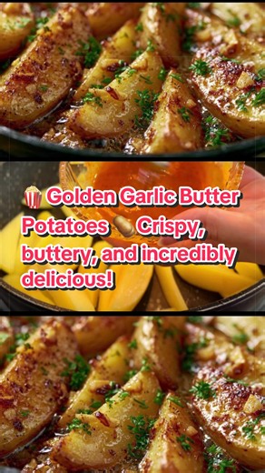 Golden Garlic Butter Potatoes Recipe: Crispy & Delicious!