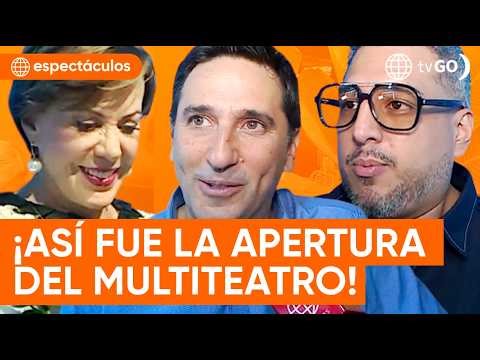 Personajes del espectáculo en inauguración de multiteatro | América Espectáculos (HOY)