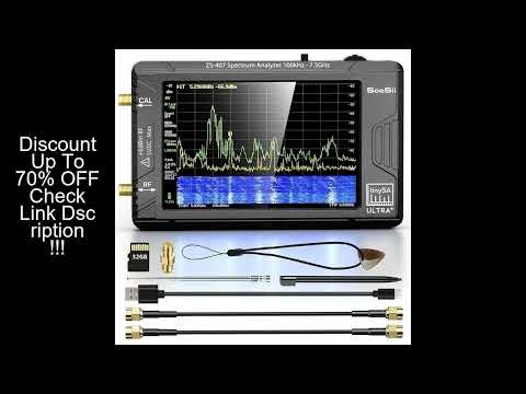 SeeSii TinySA Ultra+ ZS407 7.3GHz Spectrum Analyzer HW V0.5.4 100kHz-7.3GHz Tiny Frequency Analyzer