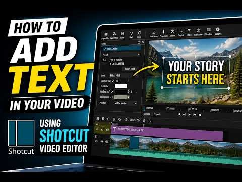 How to add text in video using shortcut| | Shotcut Text Editing Tutorial 2026 | Full Beginner Guide