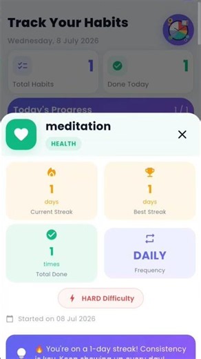 Habit Tracker Flutter Mobile App #flutter #habittracker #mobileappdevelopment