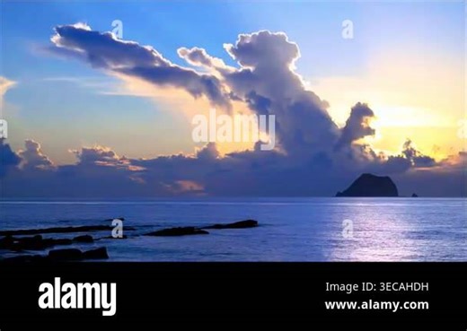 dramatic iceberg explosion at golden hour seascape Stock Video Footage - Alamy