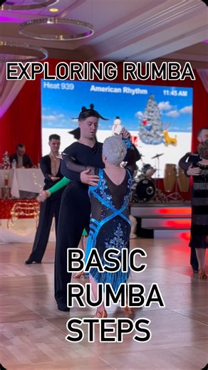 ✨ Basic Rumba Steps ✨ If you’re just starting Rumba, here are the essential steps every beginner should know: 👣 1. Basic Box Step (American Rumba) A square pattern that helps you understand direction and rhythm. 👣 2. Forward Basic Leader steps forward, follower steps back — clean weight transfer and control. 👣 3. Back Basic The opposite action, focusing on balance and grounded movement. 👣 4. Side Basic (Cucaracha) Side step with hip action — great for developing Cuban motion. 👣 5. Underarm 