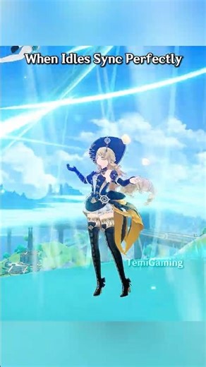 Perfect Idle Sync Moments in Genshin Impact #genshinimpact #genshin #hoyoverse #shorts #fyp #fypage