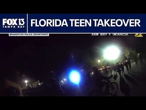 Florida teen takeover caught on video