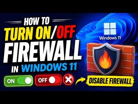 Enable or Disable Firewall on Windows 11 Easily