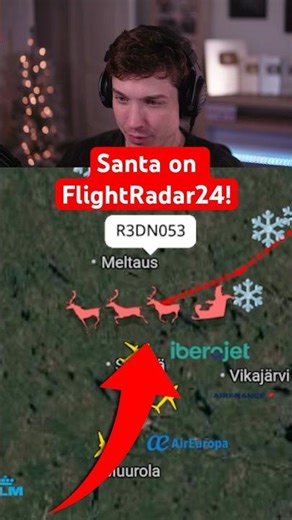 Santa on FlightRadar24!