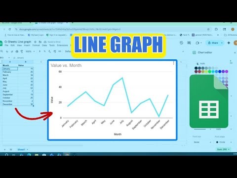 How to Create a LINE GRAPH in Google Sheets | Spreadsheet Tutorial