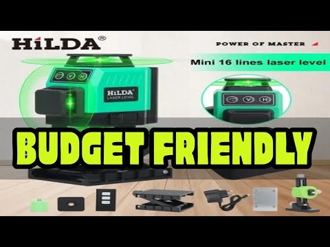 HILDA Laser Level 3D/4D 12/16 Lines Green Beam Horizontal 360 Self Leveling Vertical And Horizontal