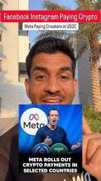 Meta is paying Crypto to Creators