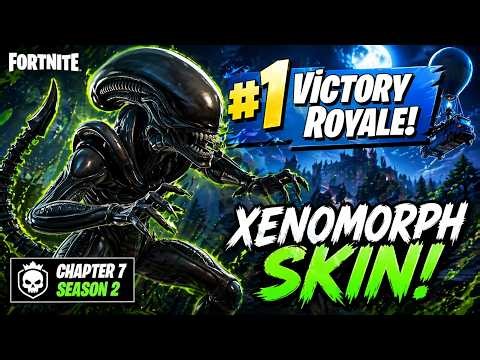 INSANE Victory Royale with the Xenomorph Skin! 👽🔥 (Fortnite Chapter 7 Season 2)