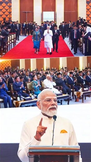 PM Modi at the Indonesian Parliament in Jakarta | #shorts