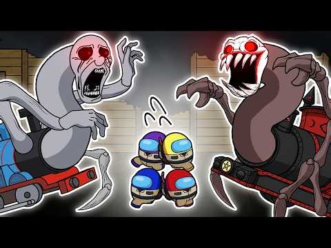 Cursed CHOO CHOO CHARLES vs Thomas & GHOSTBUSTERS EP.1 I Among Us Animation