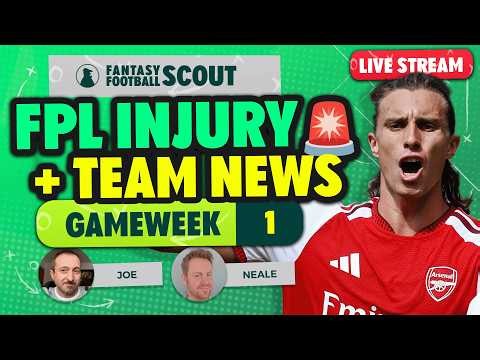 ARSENAL TEAM NEWS? 🤔 | FPL GW1 INJURY + TEAM NEWS 🚨 | FPL Tips 2025/26