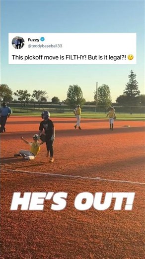this pickoff is INSANE 😲