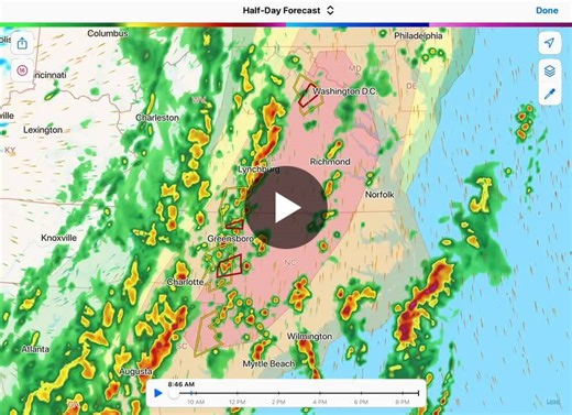 #severeweather #tornadowatch #eastcoastweather #weatherdata #emergencypreparedness | Wet Dog Weather