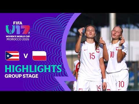 Puerto Rico vs Poland Highlights | FIFA U-17 Women's World Cup 2026™