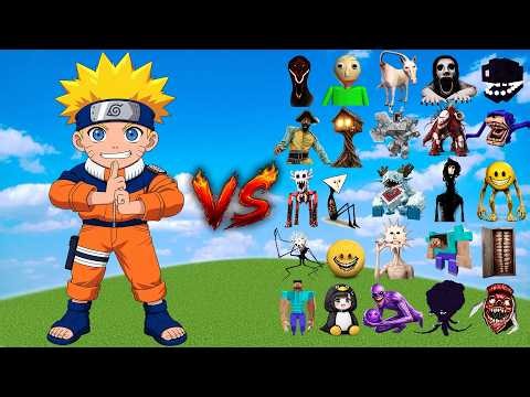 Naruto vs All New Minecraft Bosses | Minecraft Mob Battle