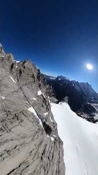 Flying the famous Eiger line