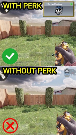 Survival Training Perk With vs Without in COD Mobile | Call of Duty Mobile