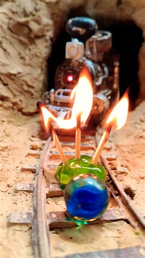 Steam Train vs Fire Glass 🔥🚂😱 | Who Will Win?