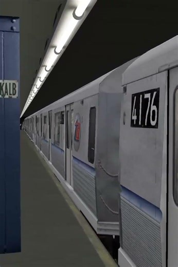 OpenBVE Shorts: R40 RR Train arriving at DeKalb Ave 🚇🗽 #shorts #fyp #nycsubway