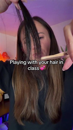ASMR Playing With Your Hair in Class – Relaxing Sleep Sounds